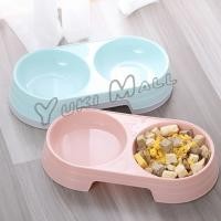 ราคา Yuki ชามข้าวแมว ชามข้าวหมา แบบ 2 หลุม 2 Size ชามใส่น้ำ และอาหาร Pet bowl (23717818205)