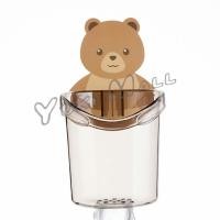 ราคา Yuki ที่ใส่แปรงสีฟันติดผนังลายการ์ตูน แก้วใส่แปรงสีฟัน สติ๊กเกอร์หมีน้อยน่ารัก Toothbrush rack (19254006269)