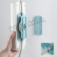 ราคา Yuki ที่เก็บสายปลั๊กไฟ 2 in 1 ที่ยึดรางแบบแขวนผนังไร้รอย ตัวยึดรางปลั๊ก Socket retainer (23805855163)