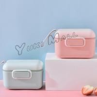 ราคา กล่องเก็บนมผงสำหรับเด็กทารก กระปุกใส่นมผงมีที่เก็บช้อน Milk powder bucket (22117550413)