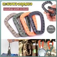 ราคา Jnv คร่ำหวอดเซฟตี้ ตะขอพวงกุญแจ คาราบิเนอร์ สแนปลิ้งค์ แบบพลาสติก Carabiner D Ring (44267590658)
