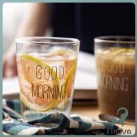 ราคา Jnv แก้วกาแฟ แบบใส่และสกินตัวหนังสือ Good MORNING ดีไซน์เลิศ Breakfast glass (26341385717)