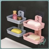 ราคา Jnv ที่วางสบู่ 2 ชั้น ติดผนัง กล่องสบู่ ชั้นวางของแบบติดผนัง ที่วางสบู่แบบติดผนัง Soap Box (44315237145)