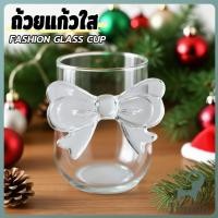 ราคา Jnv แก้วโบว์ใส ดีไซน์ที่จับเป็นโบว์ได้เก๋น่ารัก แก้วน้ำ แก้วนม Glass Cup (25546599143)