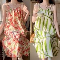 ราคา ชุดนอนสายเดี่ยวหน้าร้อน ยาวกลาง สไตล์จีน สำหรับนักเรียน น่ารักหวานชุดนอน (44409443330)