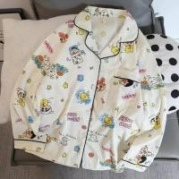 ราคา ชุดนอนผ้าฝ้ายสไตล์น่ารัก แขนยาว กางเกงขายาว เหมาะสำหรับฤดูใบไม้ผลิและใบไม้ร่วง (46350181148)