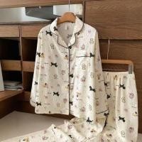 ราคา ชุดนอน Cloud Cotton kt Cat กางเกงขายาวแขนยาวสไตล์ Ins น่ารัก สวมใส่ง่ายเหมือนเสื้อผ้านักเรียน (51550165806)