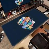 ราคา แผ่นรองเมาส์โต๊ะแผ่นรองเมาส์น่ารักHDแผ่นรองโต๊ะขยายคีย์บอร์ดเกมขนาดใหญ่40x90ซม XXL R Rubiks Gamer Mousepad (51900899230)