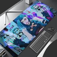 ราคา Jinx แผ่นรองเมาส์แผ่นรองคีย์บอร์ดเกมเมอร์ขนาดใหญ่ แผ่นรองโต๊ะแล็ปท็อปกันลื่น อุปกรณ์เสริมคอมพิวเตอร์ พรม PC League of Legends Mousepad XXXL (50452437183)