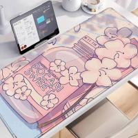 ราคา แมวสีชมพูการ์ตูนดอกไม้แผ่นรองเมาส์น่ารักตารางคอมพิวเตอร์ offices อุปกรณ์เสริม Mousepad ขนาดใหญ่ Gamer teclado แผ่นรองเม้าส์ (40023936329)