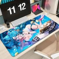 ราคา Hatsune M Miku แผ่นรองเมาส์คีย์บอร์ด Mousepad ขนาดใหญ่ 600X300 มม โต๊ะ PC Gamer การพิมพ์ความละเอียดสูงตาราง pad (53450894663)