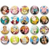 ราคา อะนิเมะตัวละครMeliodas Elizabeth ตลกป้าย Seven Deadly Sins การ์ตูนเข็มกลัดกระเป๋าเสื้อเครื่องประดับ Pins อุปกรณ์เสริม (55651528314)