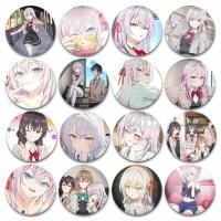 ราคา Alya Sometimes ซ่อนความรู้สึกของเธอในเข็มกลัดรัสเซียบนกระเป๋าเป้สะพายหลังน่ารัก Alisa Masachika Yuki Ayano การ์ตูนป้ายอุปกรณ์เสริม (46950266998)