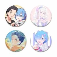ราคา น่ารักอะนิเมะสาว Pins รูปการ์ตูน Emilia Rem Ram ป้ายบนกระเป๋าเป้สะพายหลังเสื้อผ้าคอสเพลย์อุปกรณ์เสริมเครื่องประดับเข็มกลัดของเล่น (43368690160)