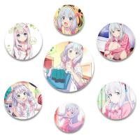 ราคา 58 มม อะนิเมะการ์ตูนรูป Eromanga Sensei เข็มกลัดคอสเพลย์ Exquisit Badge สําหรับกระเป๋าเป้สะพายหลังหมวกอุปกรณ์เสริม Handmade เคลือบ Pins (40618680515)