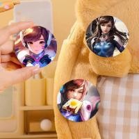 ราคา เกม O Overwatch D Va Badges อะนิเมะรอบเลเซอร์ Badge การ์ตูนเข็มกลัดเสื้อผ้ากระเป๋าเป้สะพายหลังอุปกรณ์เสริม Lapel (40272932491)