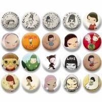 ราคา Creative Yoshitomo Nara Lapel Pins กระเป๋าเป้สะพายหลังเสื้อผ้าเครื่องประดับการ์ตูนรอบเข็มกลัดปุ่มป้ายแฟนคอลเลกชัน (45151534106)