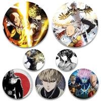 ราคา เครื่องประดับแฟชั่นอุปกรณ์เสริมอะนิเมะ ONE PUNCH MAN ไซตามะ Genos เข็มกลัดสําหรับเสื้อผ้าการ์ตูนคอสเพลย์ Lapel Pin 58 มม รอบ Badge (43568677530)