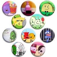 ราคา Inanimate Insanity เข็มกลัดการ์ตูนตัวอักษร Pins BFDI Memes นิกเกิลกระดาษบอลลูน Lightbulb กระเป๋าเดินทาง Fourth Meme Creative Badge (29132890501)