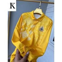 ราคา 2025 เสื้อโปโลแขนยาวผู้หญิงใส่สบายหรูหราและชุดลําลองทุกวันดีไซน์สีทองหรูหราในสไตล์ไทยลายดอกไม้3ง ดั้งเดิมโทนสีเหลืองไล่ระดับ (56602574782)