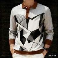 ราคา เสื้อโปโลแขนยาวผู้ชาย ลายจุดและลายทาง สไตล์แฟชั่นสำหรับคนรักความทันสมัย (49952472340)