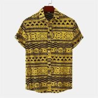 ราคา 2025 รูปแบบใหม่ของที่มีคุณภาพสูงย้อนยุคผู้ชายสวมใส่เสื้อผู้ชายสบายๆและสะดวกสบายหลากหลายพิมพ์เสื้อชาติพันธุ์เสื้อที่เรียบง่ายและทนทานฤดูร้อนแขนสั้น (42025457102)