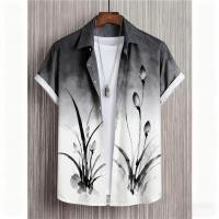 ราคา เสื้อเชิ้ตแขนสั้นสไตล์ โอเรียนเต็ล หมึก ล้าง ผู้ชาย ทําซ้ํา โลตัส วิลโลว์ ไม้ไผ่ ดอกเบญจมาศพิมพ์ ปุ่มลําลอง ลง การออกแบบไล่โทนสีศิลปะ เหมาะสําหร (24247700201)