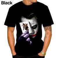 ราคา เสื้อยืดกราฟิก Joker สำหรับผู้ชาย พิมพ์ลายศิลปะ divers และข้อความ Why So Serious ในหลายสี เหมาะสำหรับแฟน DC (50851269844)