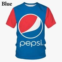 ราคา เสื้อยืดกราฟิกเป๊ปซี่สำหรับผู้ชาย ออกแบบไดเอทและโลโก้คลาสสิก หลากสี สไตล์สตรีทแวร์ (49401279983)