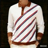 ราคา เสื้อโปโลผู้ชายแขนยาวปกสีน้ำตาล ลวดลาย 다양 สไตล์ไม่เป็นทางการ (47902467579)