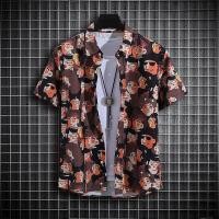 ราคา เสื้อเชิ้ตแขนสั้นผู้ชาย สไตล์สบายสำหรับฤดูร้อน พิมพ์ลายศิลปะและตัวการ์ตูน (41326816126)