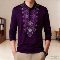 ราคา เสื้อแขนยาวแบบโปโลผู้ชาย พิมพ์ลายศิลปะเรือใบ ดอกไม้โลตัส และปลาทะเล การออกแบบที่ซับซ้อนและสวยงาม สไตล์ลำลองสำหรับคนชื่นชอบแฟชั่น (48702476286)