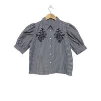 ราคา เสื้อครอป cotton อก 36 ลายตารางขาวดำ ลายปัก มือ 1 (27278412189)