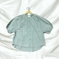 ราคา เสื้อทรงoversize zara อก 44 46 สีเขียวอมเทา (44401505470)