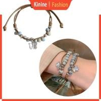 ราคา สร้อยข้อมือลูกปัดเซรามิกปรับไซส์ได้ ออกแบบลายผีเสื้อจีน สำหรับคนรักแฟชัน (43416751062)