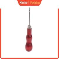 ราคา KIN เย็บ Awl เข็มเหล็ก Redwood Handle เจาะหนังเสื้อผ้ากระดาษ Craft Stitch Punch DIY ซ่อมรองเท้า Binding To (43324657847)