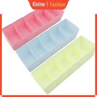 ราคา KIN Storage Organizer BoxUnderwear Bras Ties โต๊ะถุงเท้าลิ้นชักตู้เสื้อผ้า 5 เซลล์พลาสติก (25946763741)