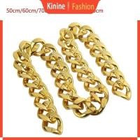 ราคา Kin สร้อยคอโซ่ พลาสติก ขนาดใหญ่ 90s สีทอง สไตล์ฮิปฮอป พร็อพถ่ายภาพ (25620809623)