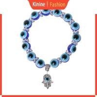 ราคา KIN Bracelet ลายโบราณ สีฟ้าพร้อมเม็ดแก้วตาและ Hand of Fatima สำหรับทั้งผู้ชายและผู้หญิง (56001146260)