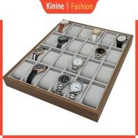 ราคา ญาติ ตู้โชว์นาฬิกาถาด24สล็อตที่เก็บนาฬิกากล่องแสดงสําหรับร้านขายเครื่องประดับ (56001146227)