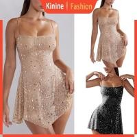 ราคา KIN ชุดเดรสแขนกุดหรูหราสำหรับงานปาร์ตี้และมีท (51151141817)
