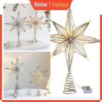 ราคา KIN ต้นคริสต์มาส Toppers Star ไฟ LED โคมไฟตกแต่งคริสต์มาสในบ้านสําหรับเครื่องประดับต้นไม้ปีใหม่ 2024 เทศกาล Par (48851122676)