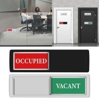 ราคา Alilin ป้ายห้องน้ําห้องน้ํา ป้ายประตู Vacciveed Vacant หรือใช้ Slider (27712790895)