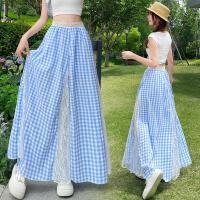 ราคา กระโปรงปักดอกไม้ ทรงเอ สไตล์นางฟ้า ลายสก๊อต น้ำหนักเบาทองสำหรับฤดูร้อน ยืดหยุ่น thoải mái (41611017811)