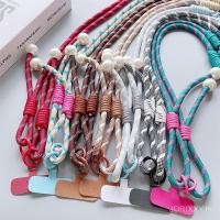 ราคา บิด ถักสายในแนวทแยงเชือกเส้นเล็กโทรศัพท์มือถือยาวปรับแขวนคอด้านข้างกลับมุกแขวนโซ่เชือก (50851538634)