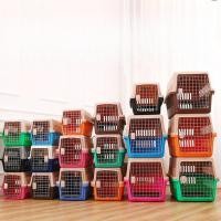 ราคา ทนทานกลางแจ้งผู้ให้บริการสัตว์เลี้ยงกล่องแมวระบายอากาศเดินทาง ค มาถึง กล่องลูกแมวลูกสุนัขกระต่ายกรงสายการบินได้รับการอนุมัติกรงขนส่ง (55500102996)