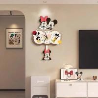 ราคา นาฬิกาแขวนมิกกี้ มินนี่ การ์ตูนโปรด สำหรับตกแต่งห้องนั่งเล่น (43966099707)