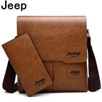 ราคา Jeep กระเป๋าสะพายไหล่ กระเป๋าเมสเซนเจอร์ หนังเทียม ลําลอง แบรนด์ดัง สําหรับผู้ชาย FR8M 2 ชิ้น ต่อชุด (18276176918)