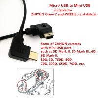 ราคา สายเคเบิลควบคุมกล้อง Micro USB เป็น Mini USB สําหรับ ZHIYUN Crane2 Weebill S 6D 5D III (3279400686)
