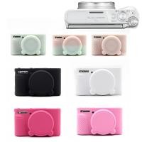 ราคา ยางซิลิคอนกรณี Body Cover Protector กรอบผิวสําหรับ Canon PowerShot Power Shot SX730 SX740 HS กล้อง (29356325891)